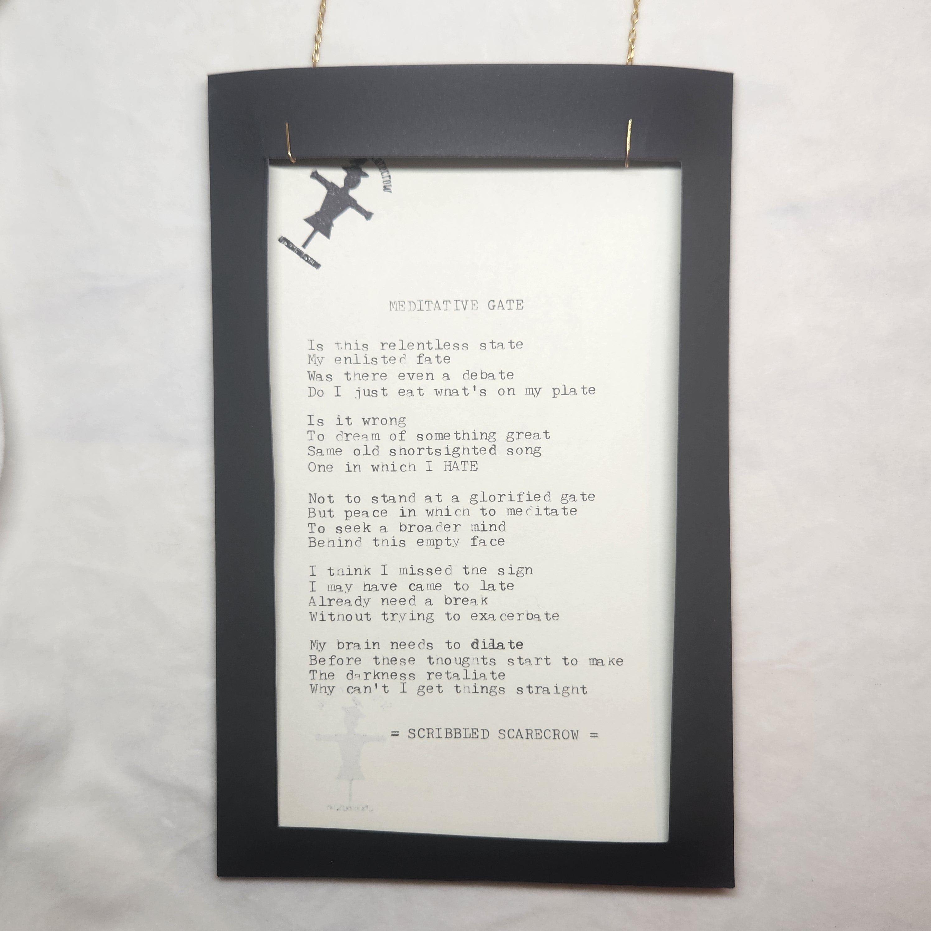 Transfused Confusion-Typewriter Poem 8.5x5.5"