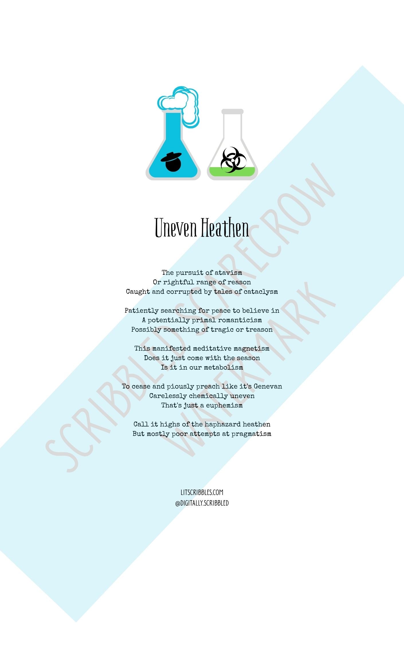 Limited Print Poster 8.5x11" - Uneven Heathen